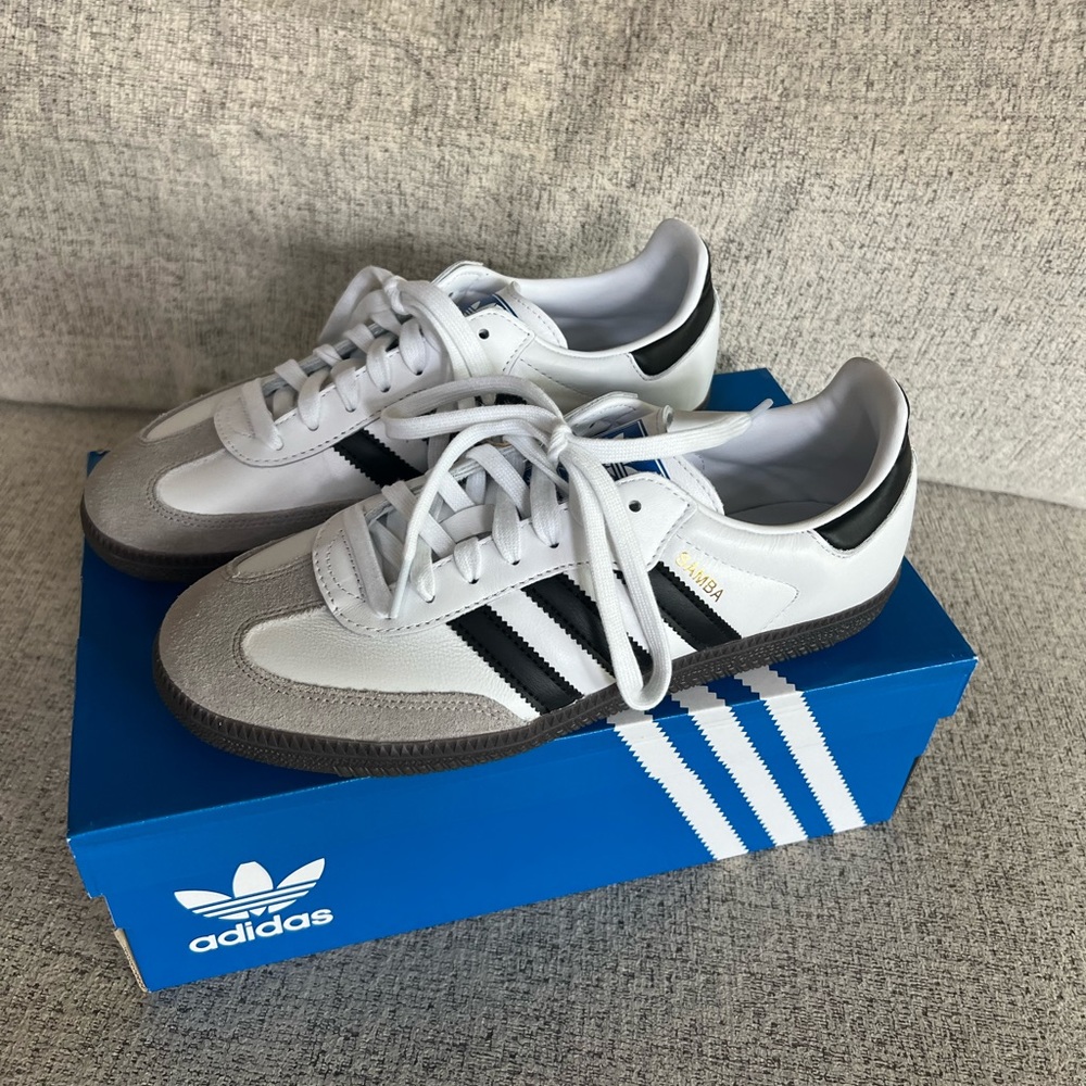 Adidas White Samba Sneakers